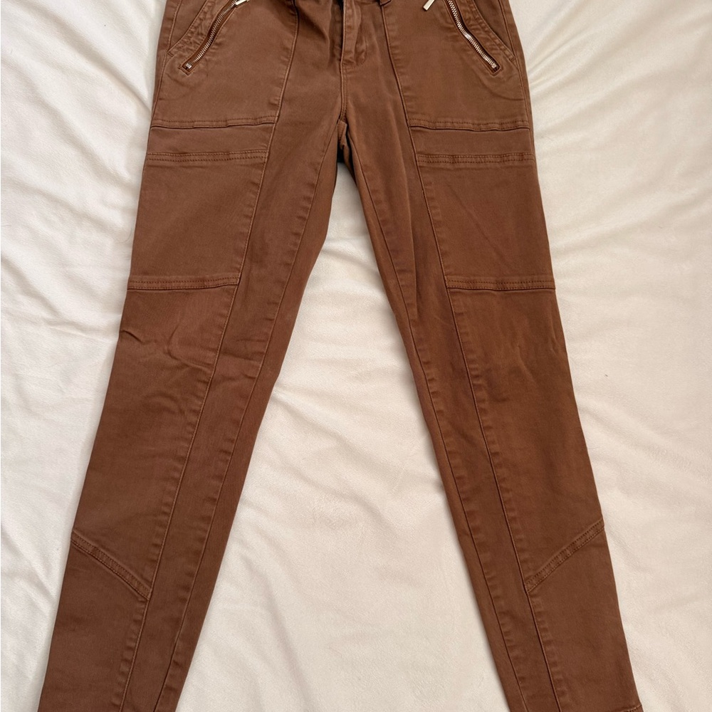 Express Tan Skinny Pants